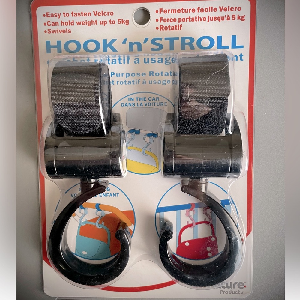 NEW- Hook n Stroll 2 pack - Black
